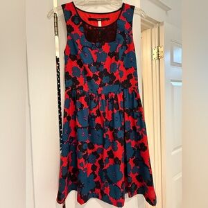 Kensie Dress - Red and Blue Floral